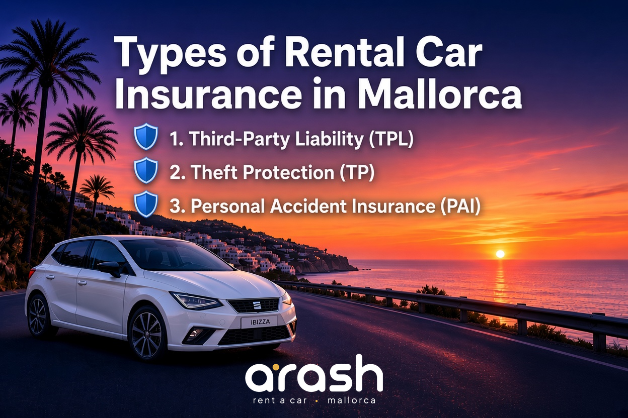 Types of Rental Car Insurance in Mallorca