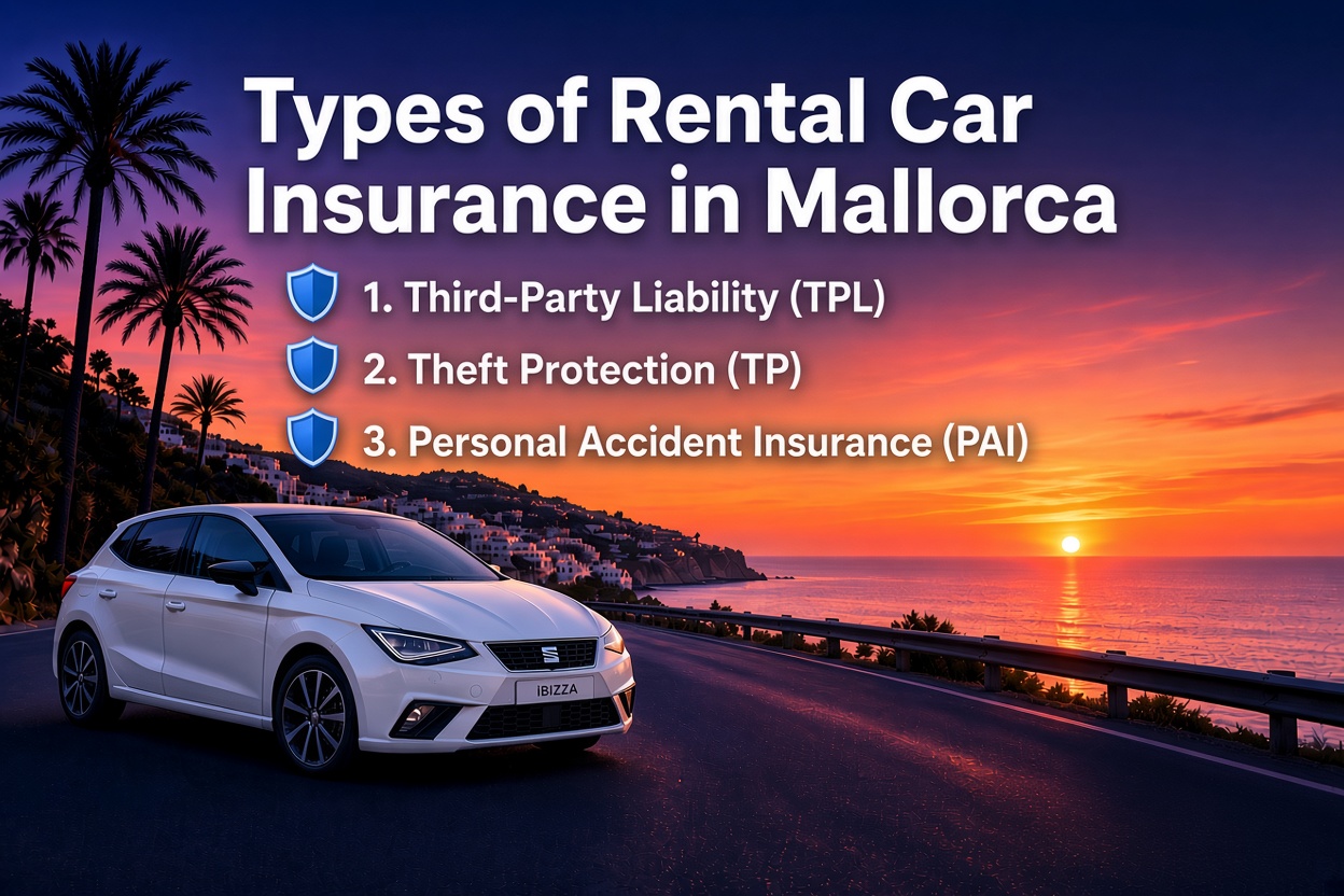Types of Rental Car Insurance in Mallorca